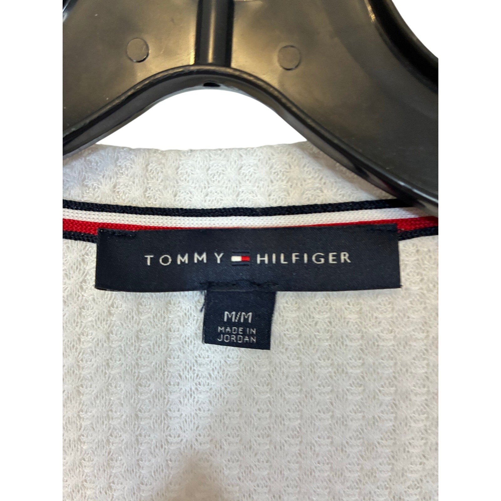 Tommy Hilfiger White Button Front Cardigan Sweater Women’s M Coastal Nautical