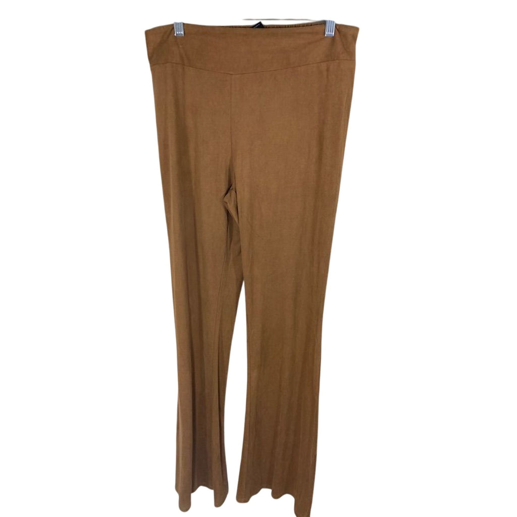 Copper Key High Rise XL Burnt Brown Bell Cowboy Rodeo Faux Suede Riding Pants