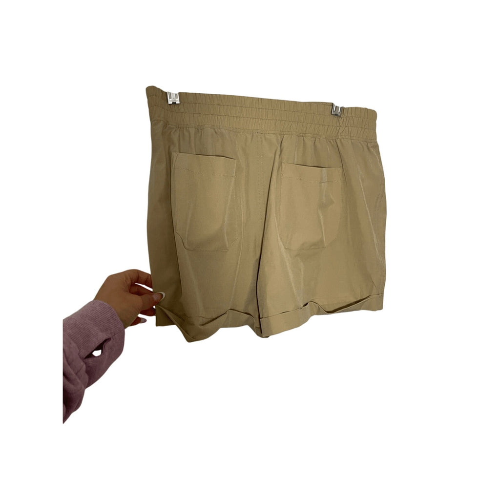 River & Rose Women’s Tan Utility Hiking Shorts Breathable Chino Gorpcore