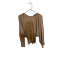 COS Neutral Brown Wool Classy Oversized Dramatic Sleeve Fitted Sweater Preppy