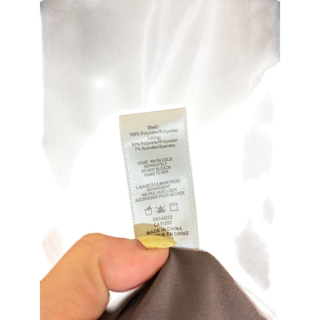 Bishop & Young Finley Long Sleeve Ruffle Boho Mini Dress Gray Preppy Minimalist