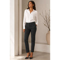 Worthington Gray Slim Fit  Modest Office Corporate Sz 4 Dress Slacks