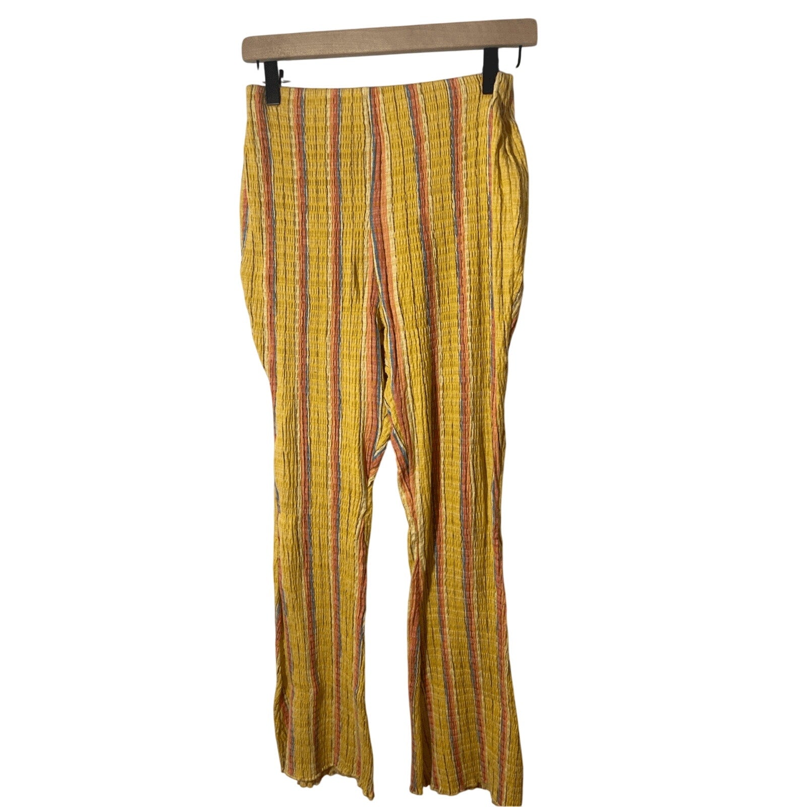 Free People Striped Fall Cotton Scarecrow Women's XS Flare Pants