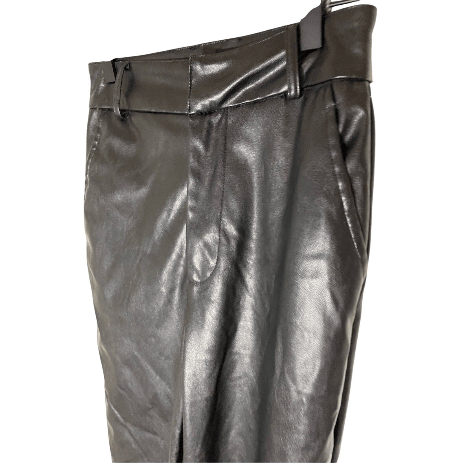 Windsor Women's XS Faux Leather Black Festive Trousers Festival Western Grunge