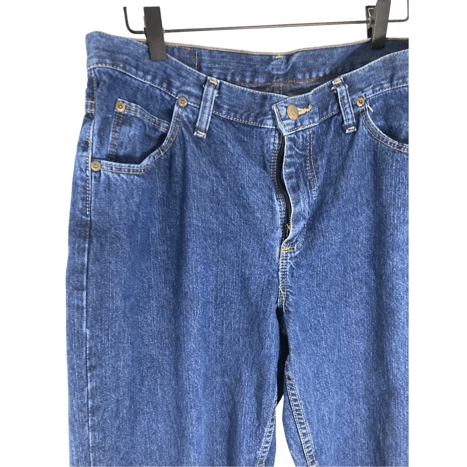 Wrangler Blues Women's Sz 10 Tall Bootcut Denim Straight Leg Relaxed Dad Jeans
