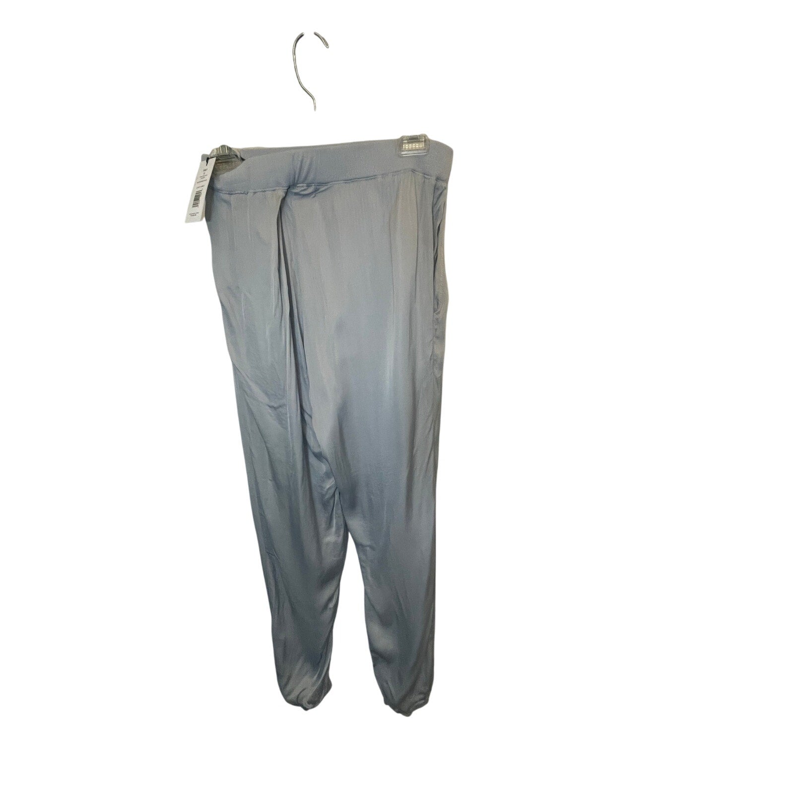 NWT Michael Stars S LIDIA RELAXED JOGGER SATIN KNIT MIX Gray Loungewear Romantic