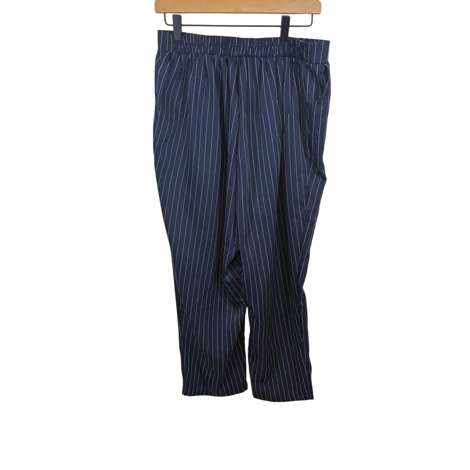 NWT BloomChic Striped Straight Leg Pants Old Money Corporate Career 14-16