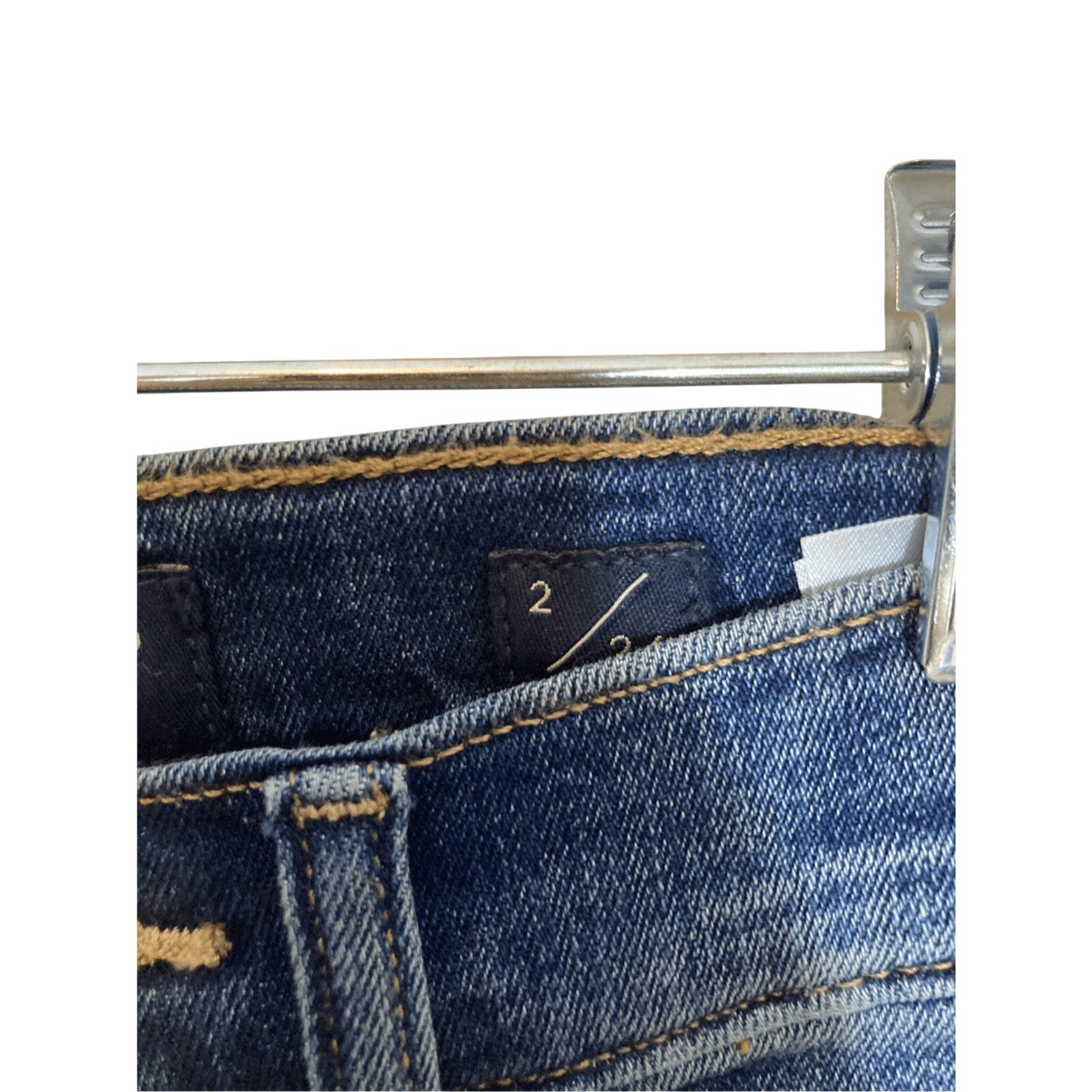 Lucky Brand High Rise Exposed Button Fly Dark Wash Denim Brigette Jeans SZ 2/26