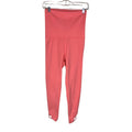 Free People Movement High Waisted Peach Pink Leggings Pilates Gym Pedal Pusher S