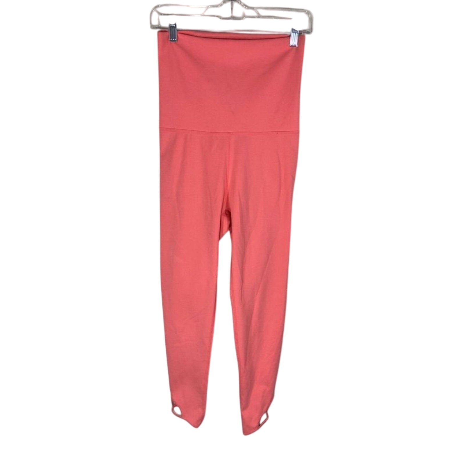 Free People Movement High Waisted Peach Pink Leggings Pilates Gym Pedal Pusher S