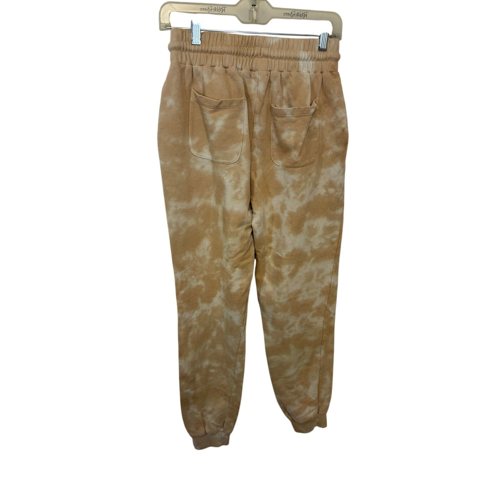 Roxy Fools Gold Joggers Womens Beige Lounge Sweatpants Drawstring Casual S
