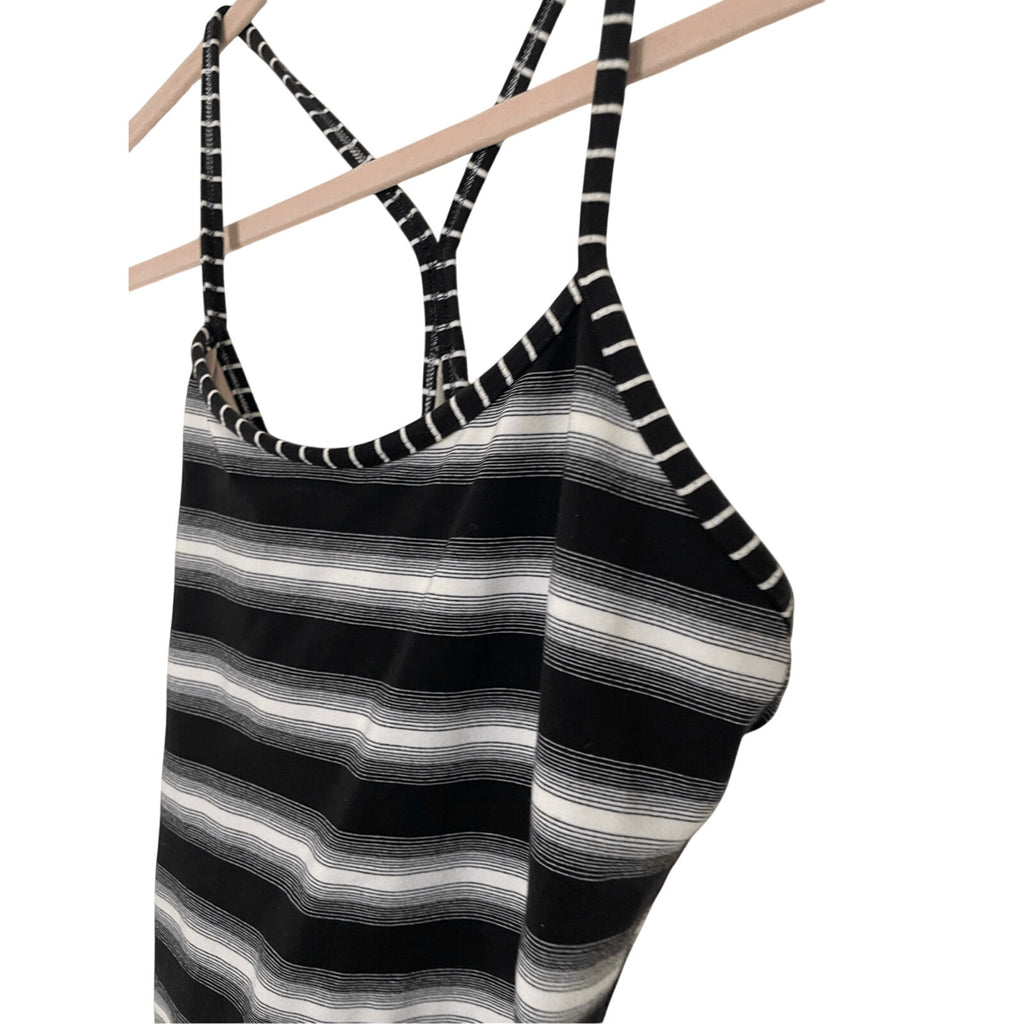Lululemon Women's Striped Jailhouse Rock Tank Top SZ 8 Gym Pilates Athleisure