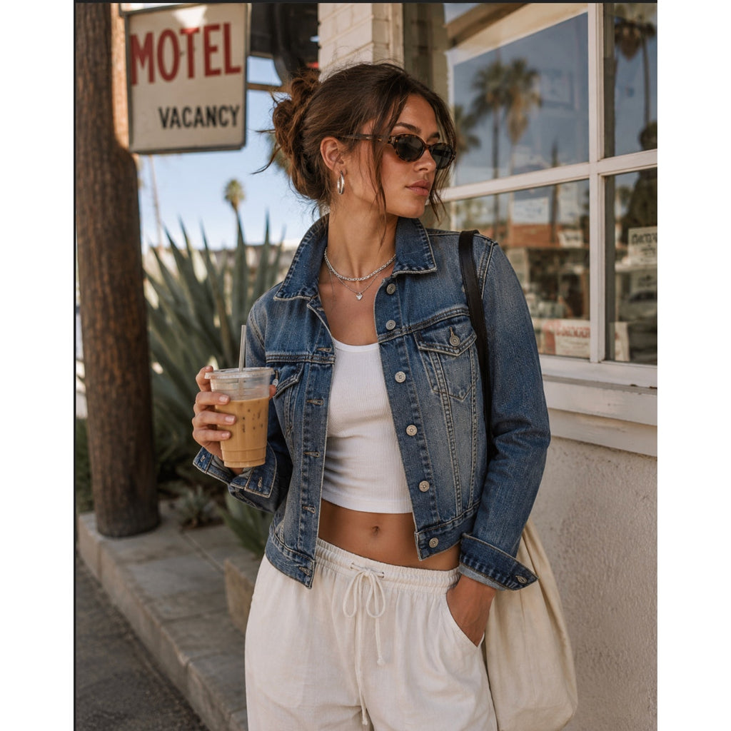 Gap Y2K Women's Trucker Denim Button Up Jacket