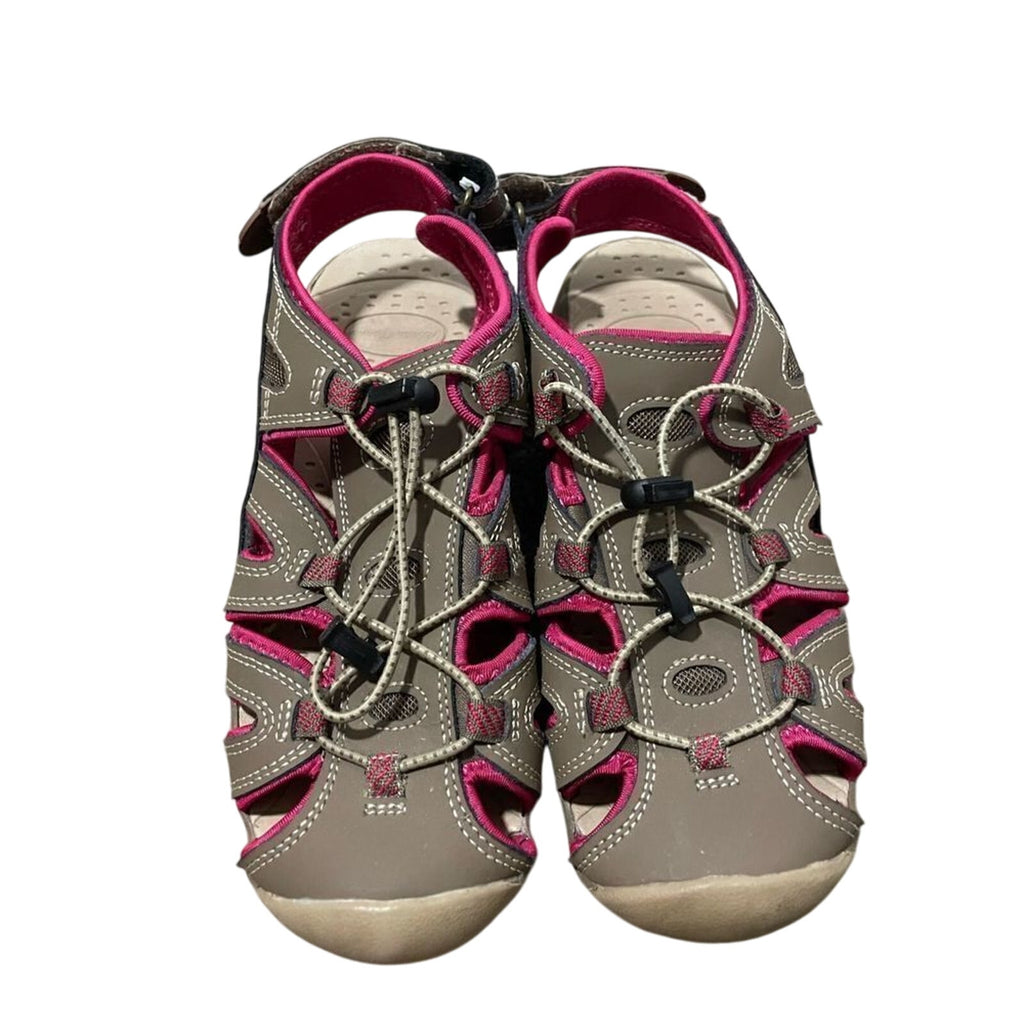 Eddie Bauer Marky Gorpcore Utility Hiking Sandal Pink Brown Closedtoe Watersport