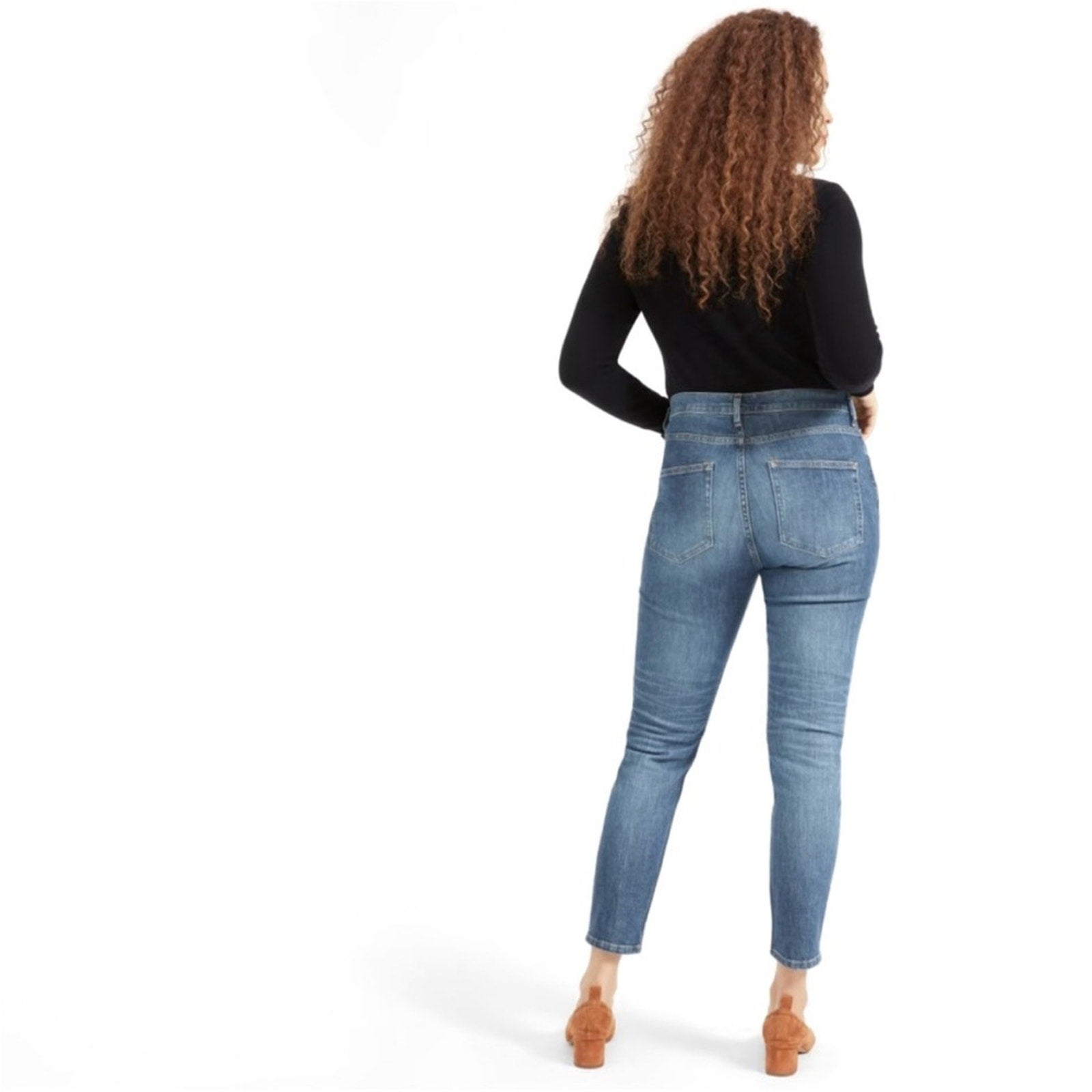 Everlane Medium Wash Skinny Jeans 25 Streetwear Minimalist Relaxed Comfy Casual