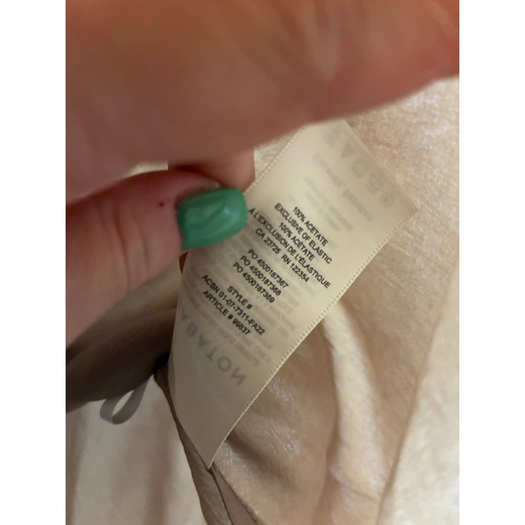 Babaton Aritzia Gold Satin Maxi Skirt Size 14 Minimalist Slip Champagne Gold