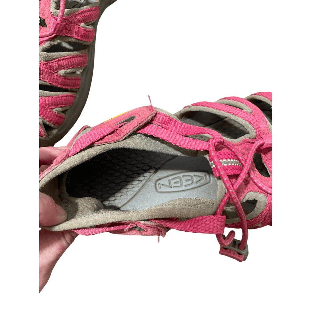 Keen Brown Pink Kids Newport H2 Pink Waterproof Gore Core Utility Hiking Boots