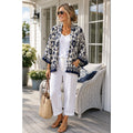 Beach Cabana Women's One Size Coastal Grandma Cover Up Lagenlook Kaftan Duster