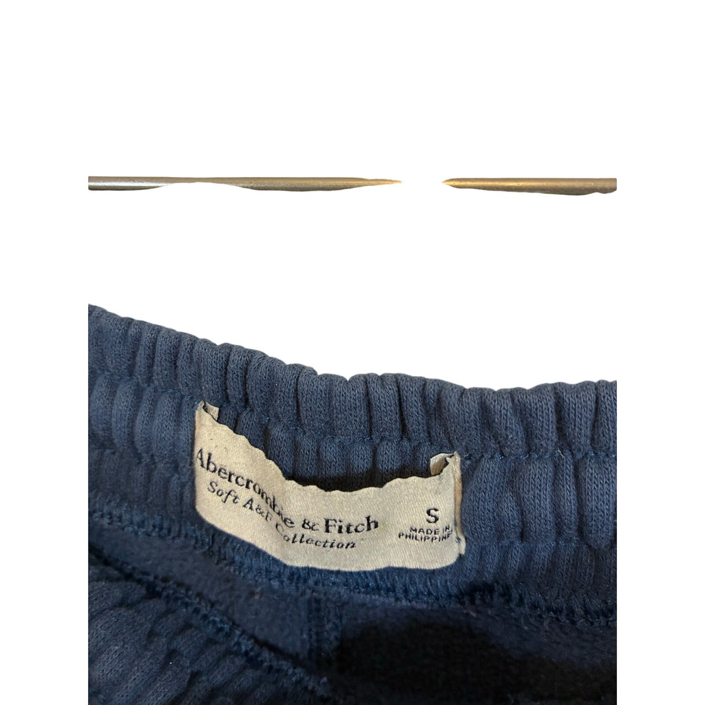 Abercrombie Blue Joggers Womens Small Academia Cozy Minimalist Lounge Sweatpants