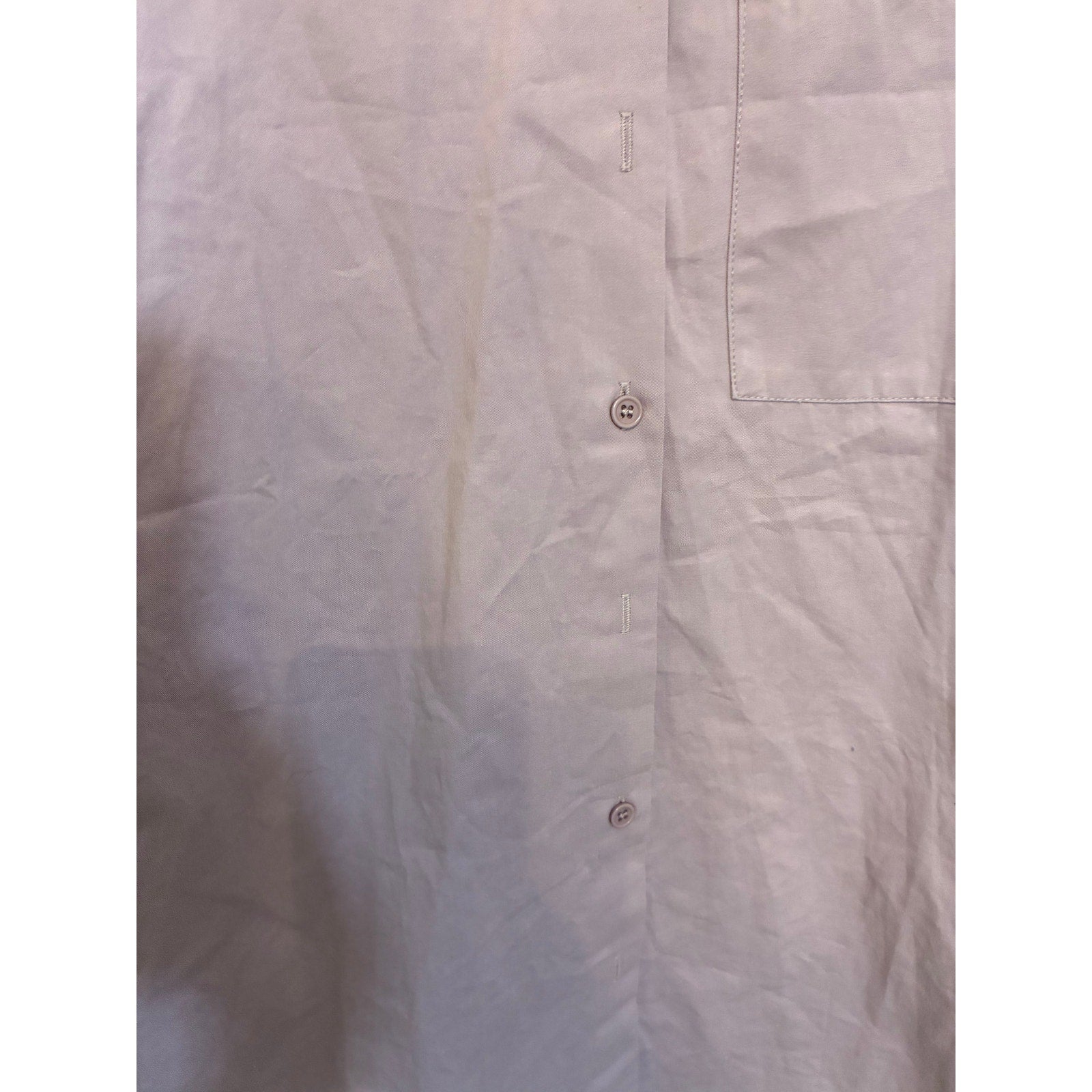 NWT Poplin Oversized Button Down Shirt Nasty Gal Prep School Country Club 2