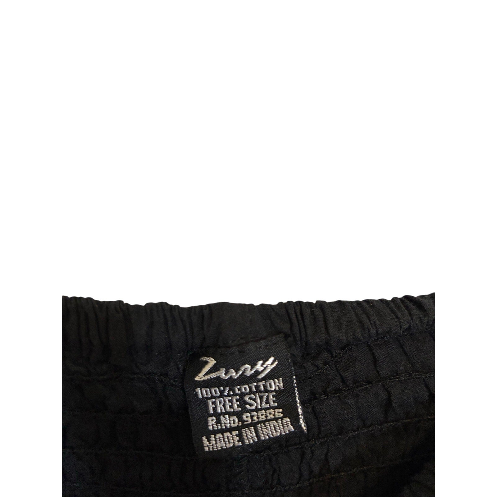 Zury Pirate Black Pants Free Size Costume Gauzy Retro Ruffle Halloween Cotton
