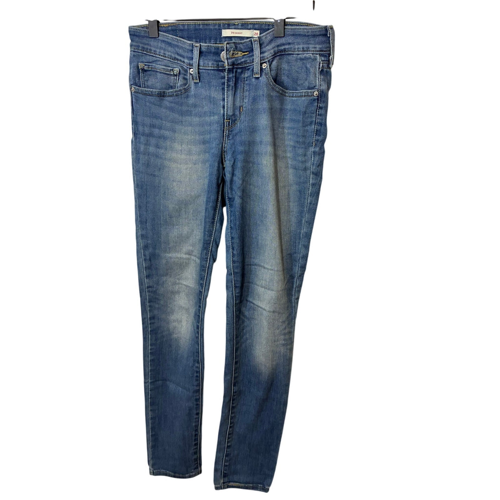 Levi’s 711 Skinny Jeans Women’s 28 Medium Wash Stretch Denim Minimalist Preppy