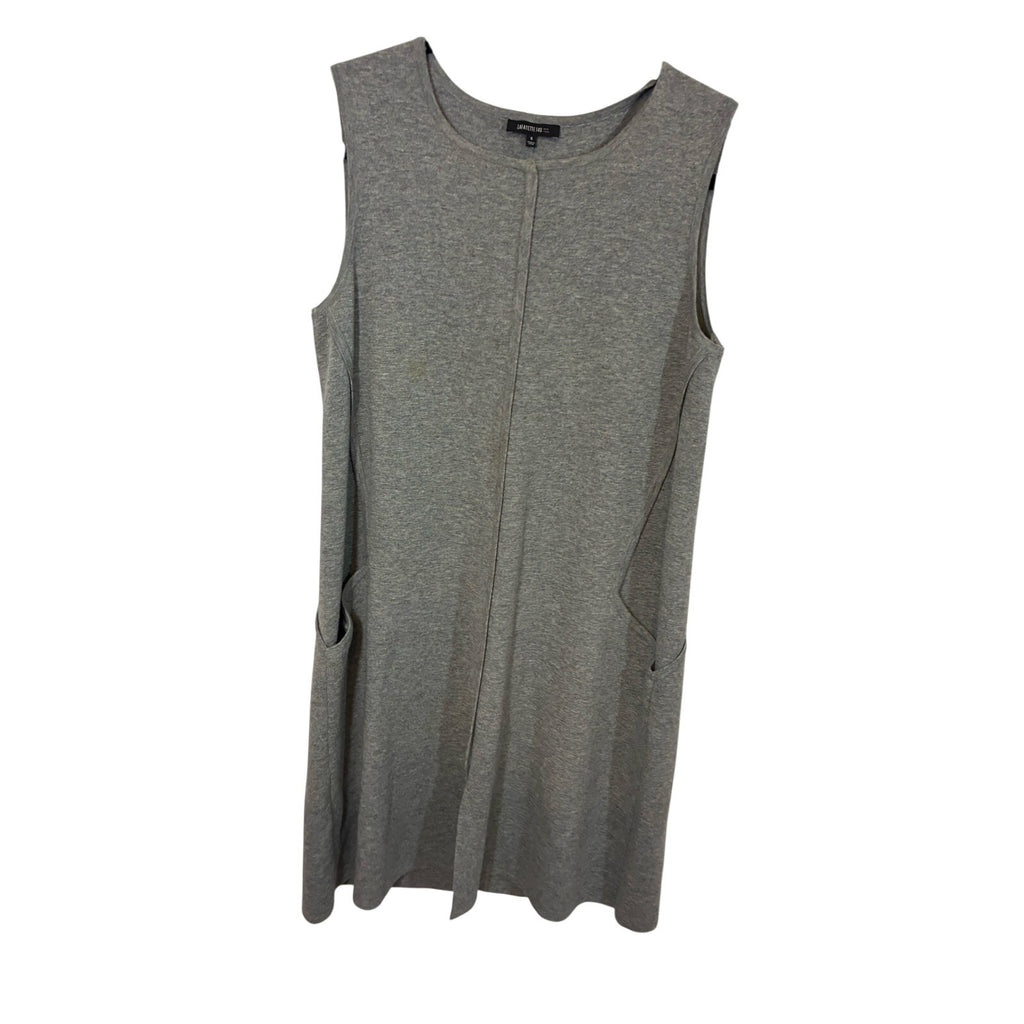 Lafayette 148 Laflora Nouveau Wool Gray Shift Dress Gray S Minimalist Lagenlook