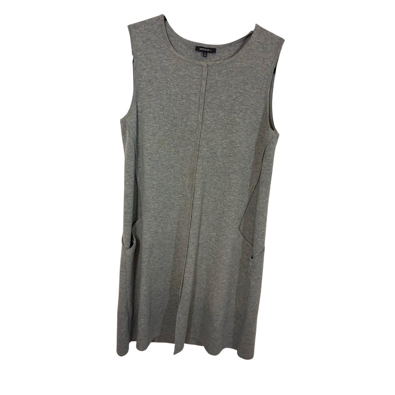 Lafayette 148 Laflora Nouveau Wool Gray Shift Dress Gray S Minimalist Lagenlook
