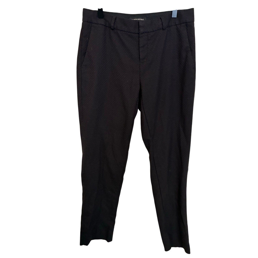 Banana Republic Women's Hampton Pant Black Sz 2 Corporate Career Business Work