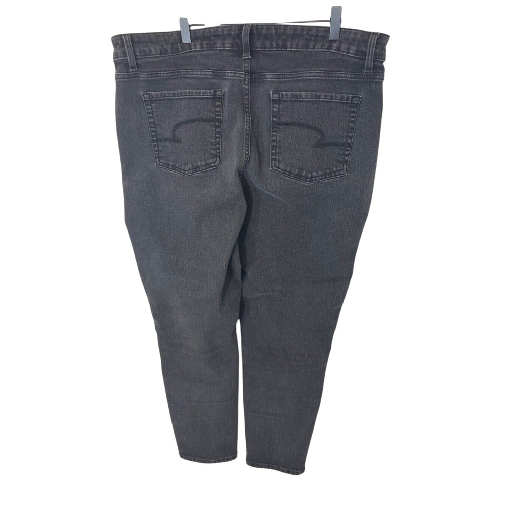 Time & Tru Women's Plus Size High Rise Black Skinny Jeans