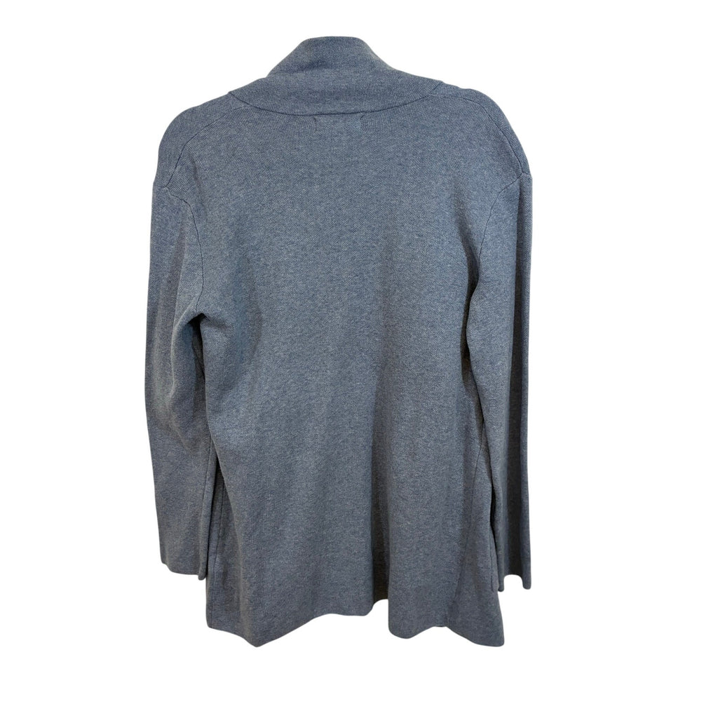 Jessica Simpson Women’s Medium Blue Midi Cardigan Sweater Longline Cozy Pockets