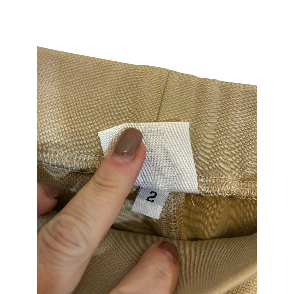 Planet by Lauren G Ponte Pull-On Ankle Pant Khaki 2 / US 10 Corpcore Office