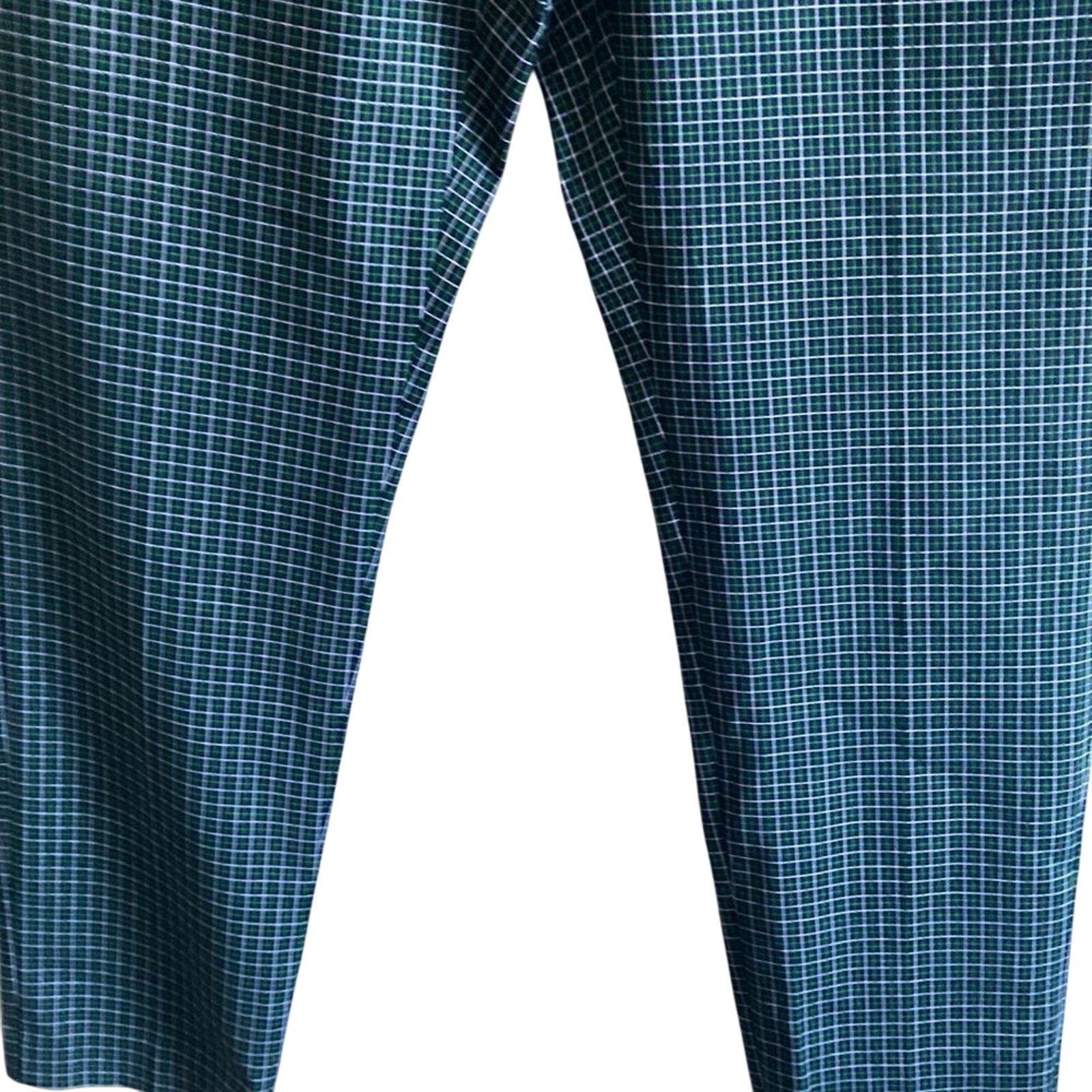 Michael Kors Gingham Dark Academia Preppy Straight Houndstooth Cropped Slacks