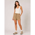 River & Rose Women’s Tan Utility Hiking Shorts Breathable Chino Gorpcore