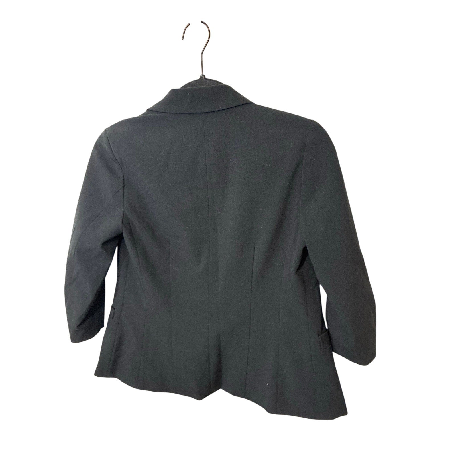 Frenchi S Women's Open Front Office Suit Jacket Ruched 3/4 Sleeve Blazer