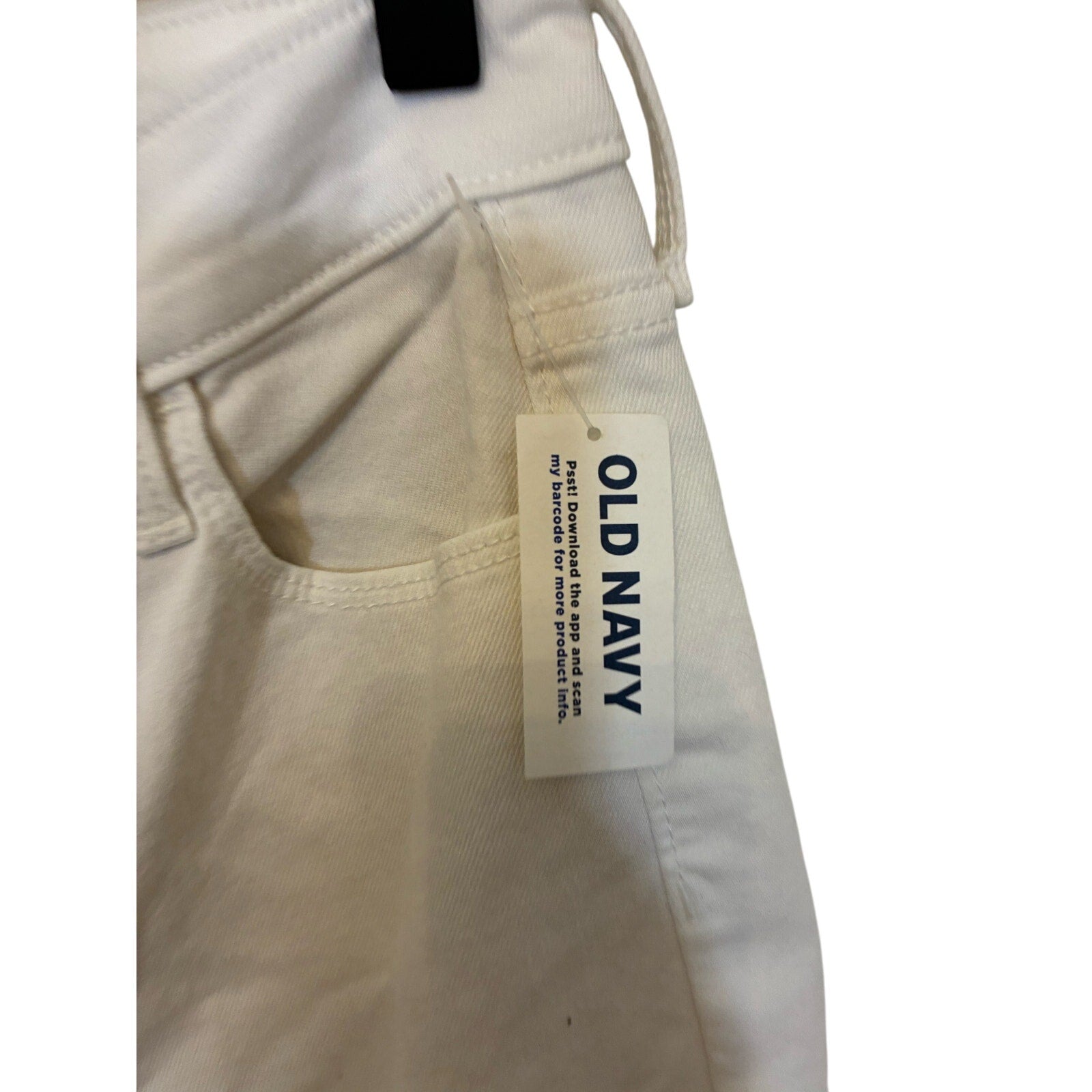 NWT White Sz 0  Short Old Navy High Rise Wide Leg Flare Jeans Western Rodeo