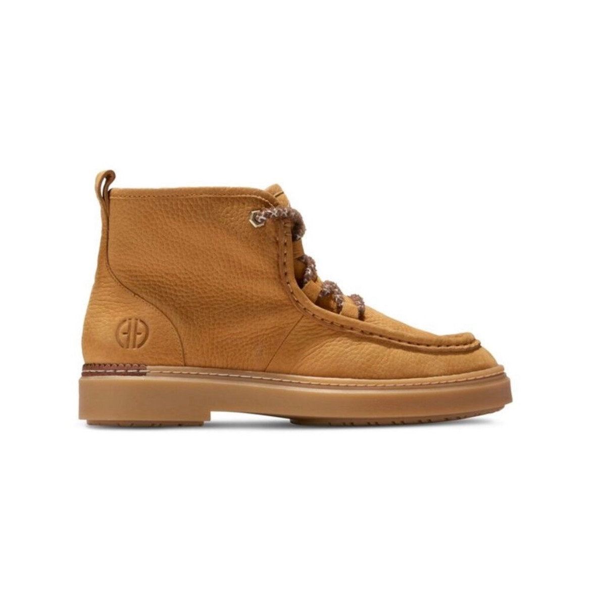 Cole Haan Womens Light Amber Brown Leather Chukka Boots Lace Up Round Toe 8B