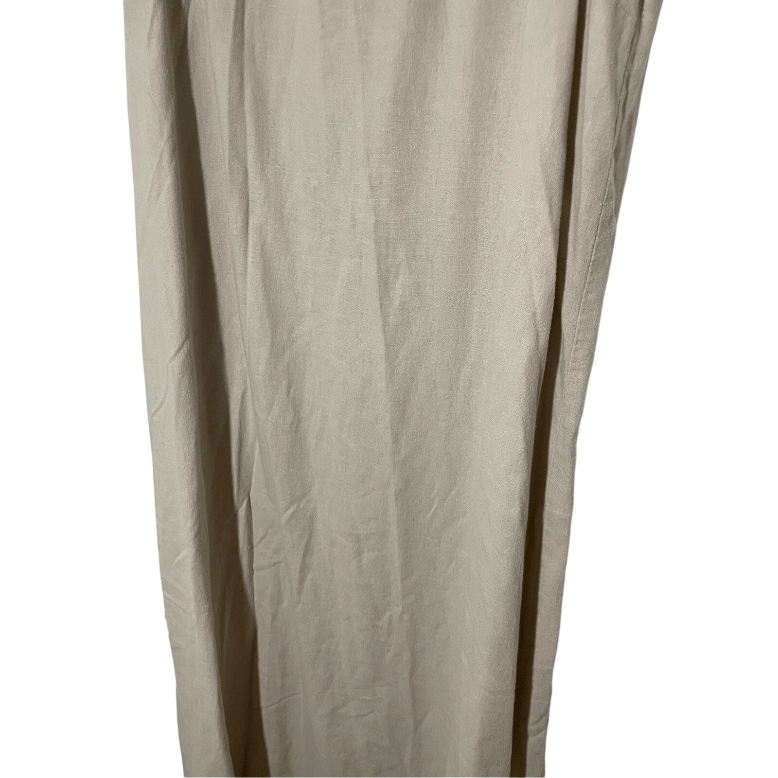 Erika Women's Vintage Nude Colored Maxi Tank Linen Coastal Grandma Cottage Dress