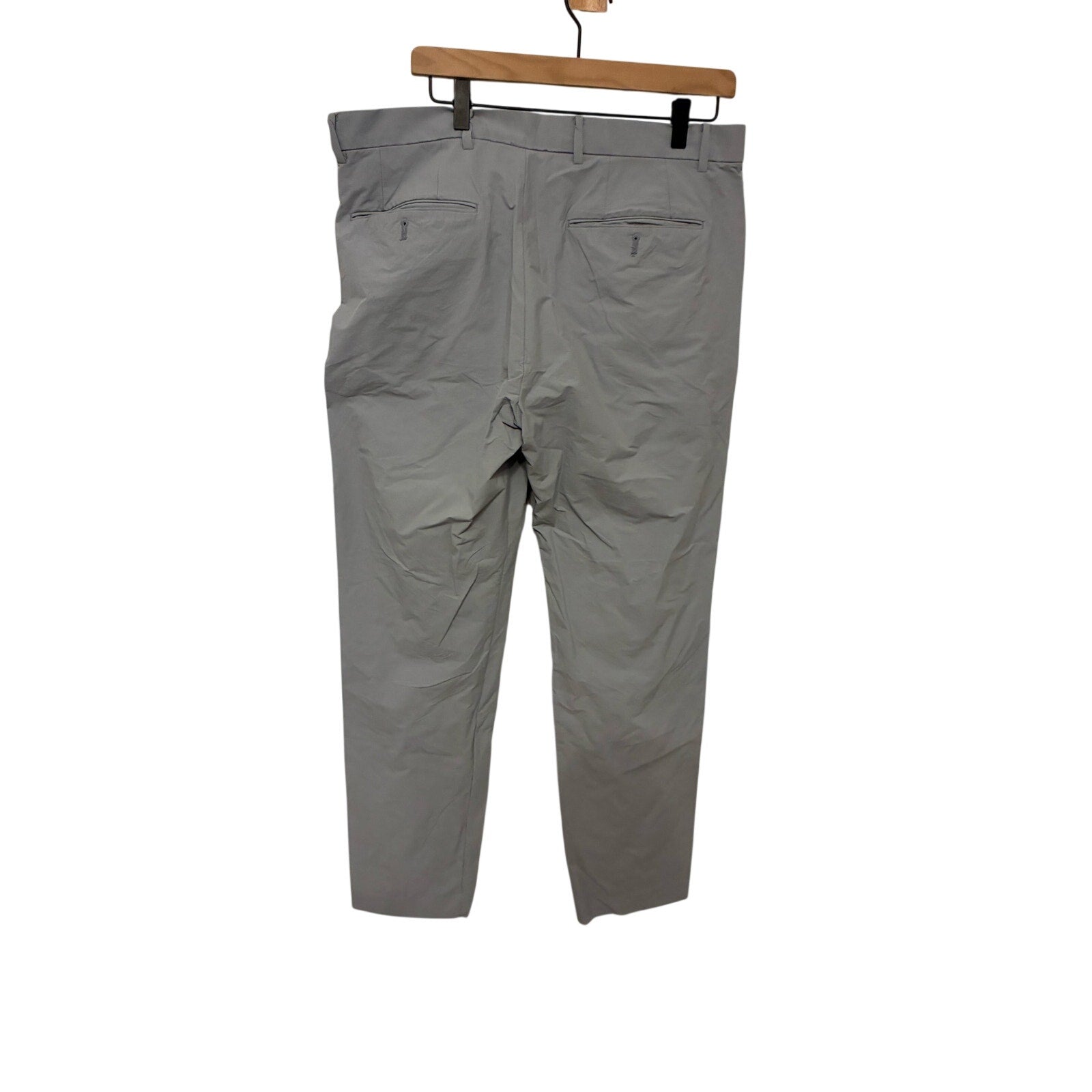 Gap Hybrid Slim Khaki Pants Gray Performance Golf Casual Travel Men’s 36x34