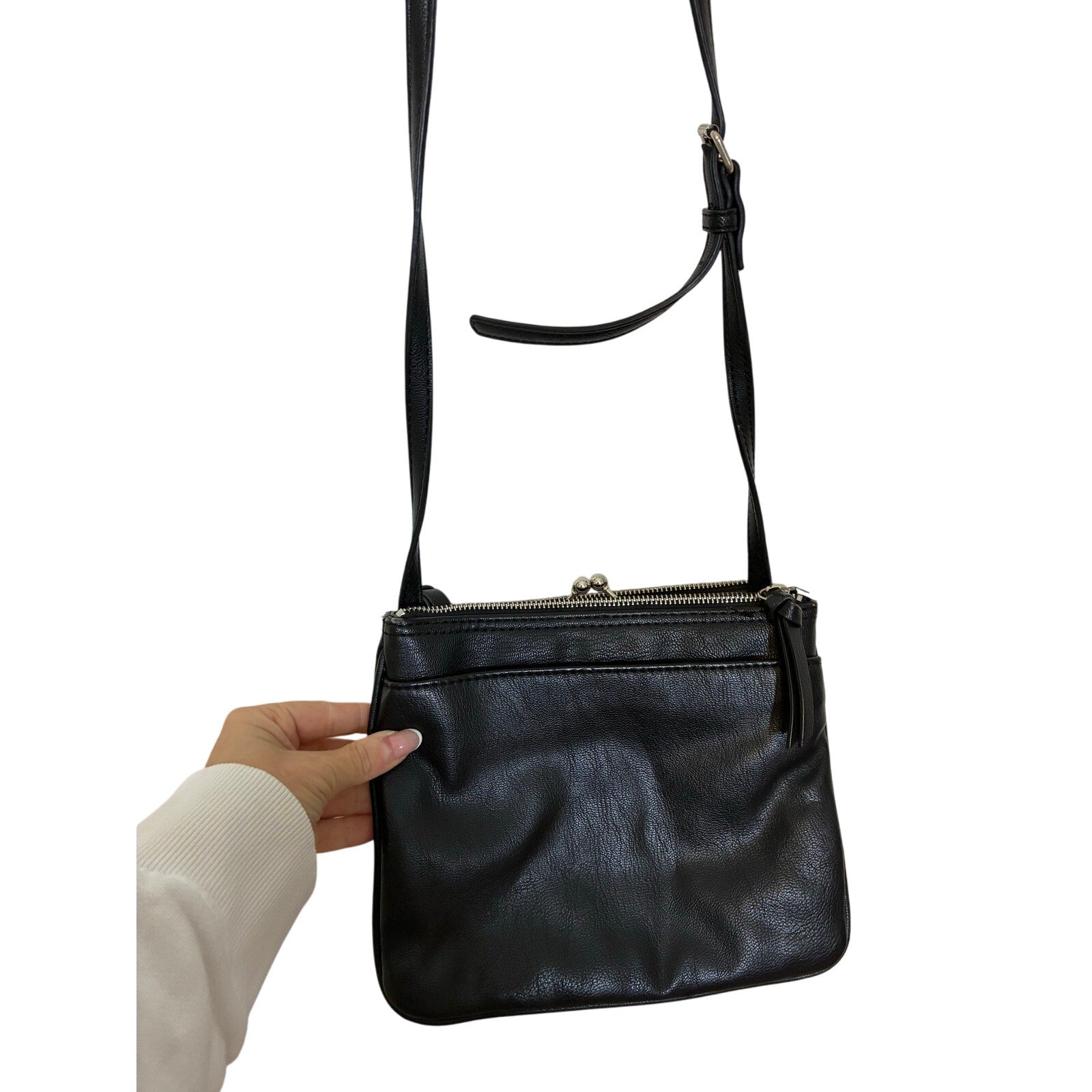 nine west studded bag crossbody edgy goth grunge y2k concert minimalist