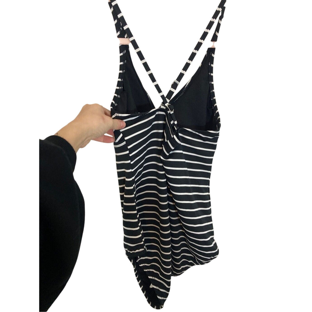 Catalina Vintage Women's Curvy Striped Adjustable Retro Pin Up One-Piece