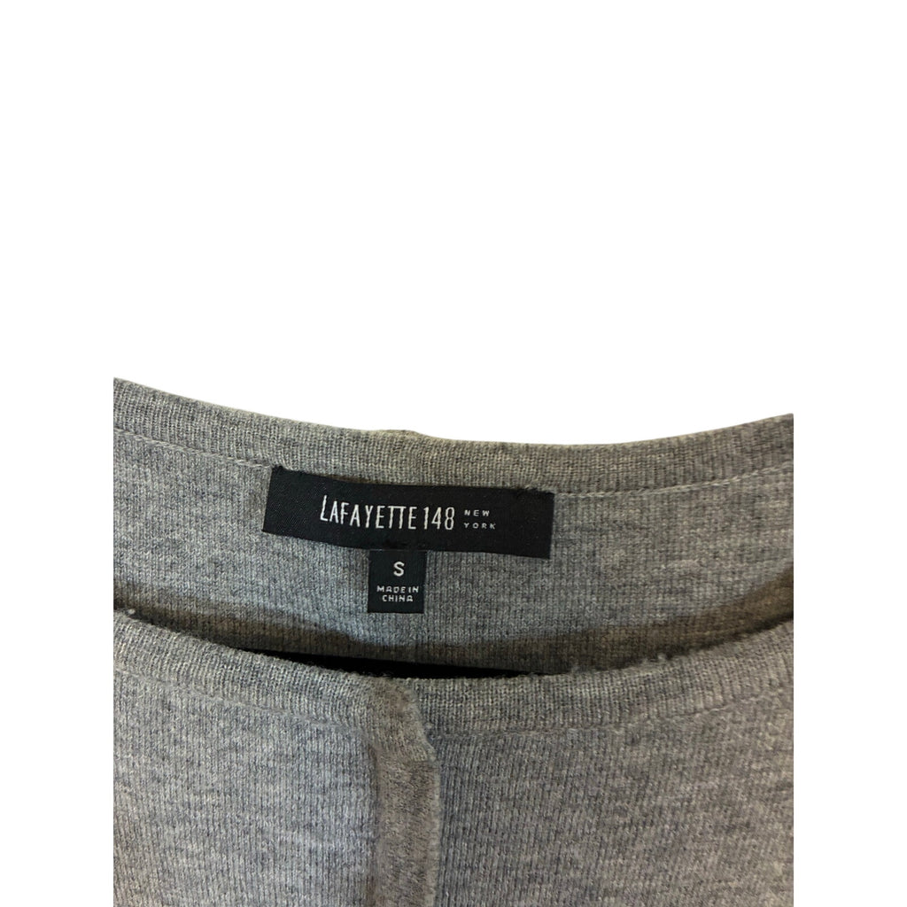 Lafayette 148 Laflora Nouveau Wool Gray Shift Dress Gray S Minimalist Lagenlook