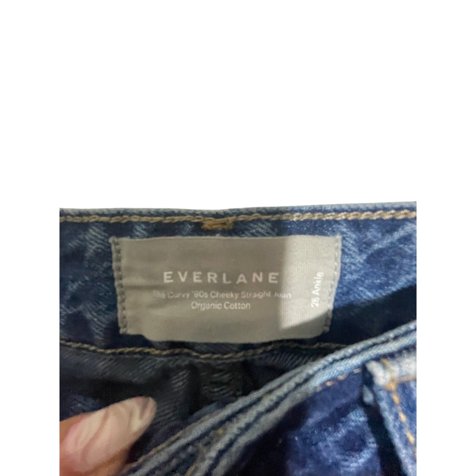 Everlane The Curvy 90s Cheeky Straight Jean 28 Ankle Western Dad Grandpa Rodeo