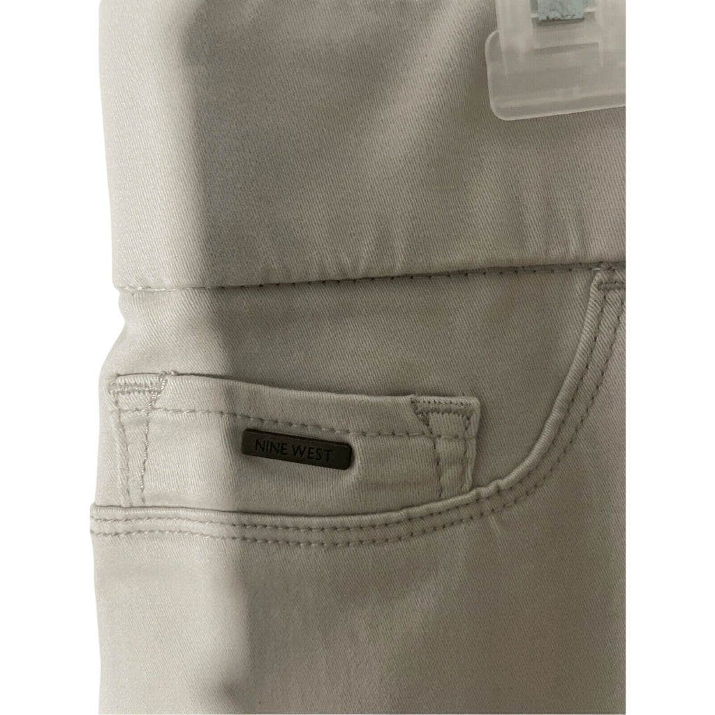 Nine West Heidi Pull On Skinny Crop Preppy WorkTan Khaki Colored Sz 14 Pants