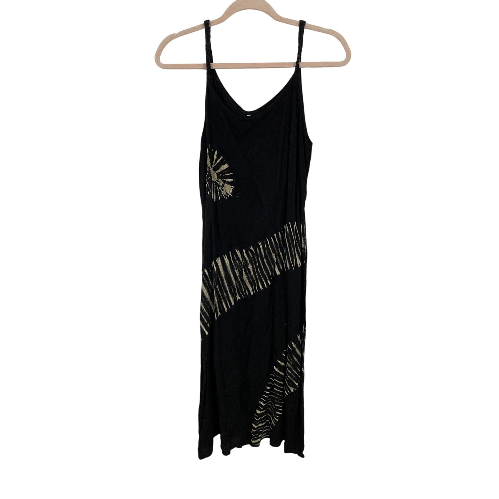 Tie Dye Gauzy Eclectic Unbranded Women's Maxi Dress Back Tie Cotton Coastal