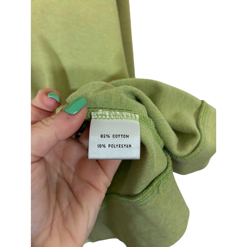 Peter Millar Men's Lime Green Whitaker Quarter-Zip Sweater Cotton Preppy M