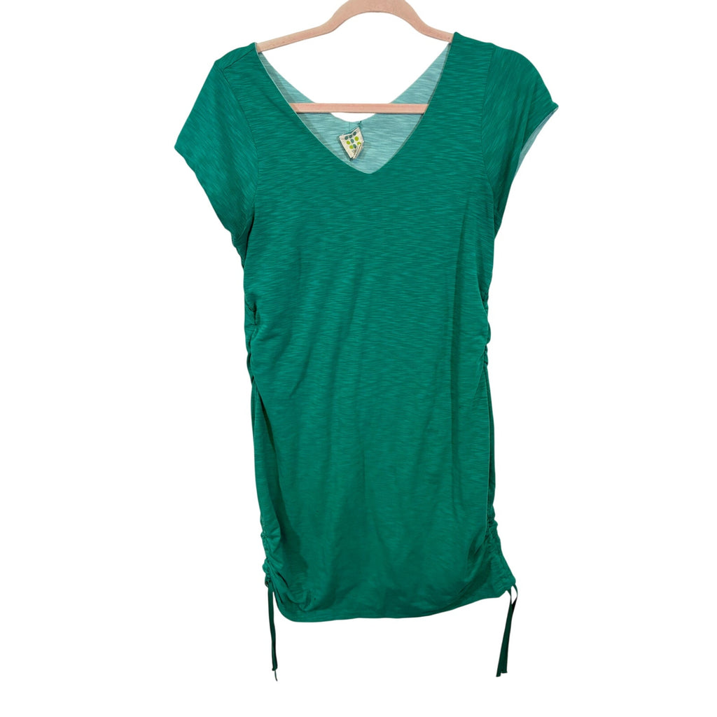 Title Nine Matahari Reversible Dress Jersey Knit Zip Lightweight Travel Outdoor