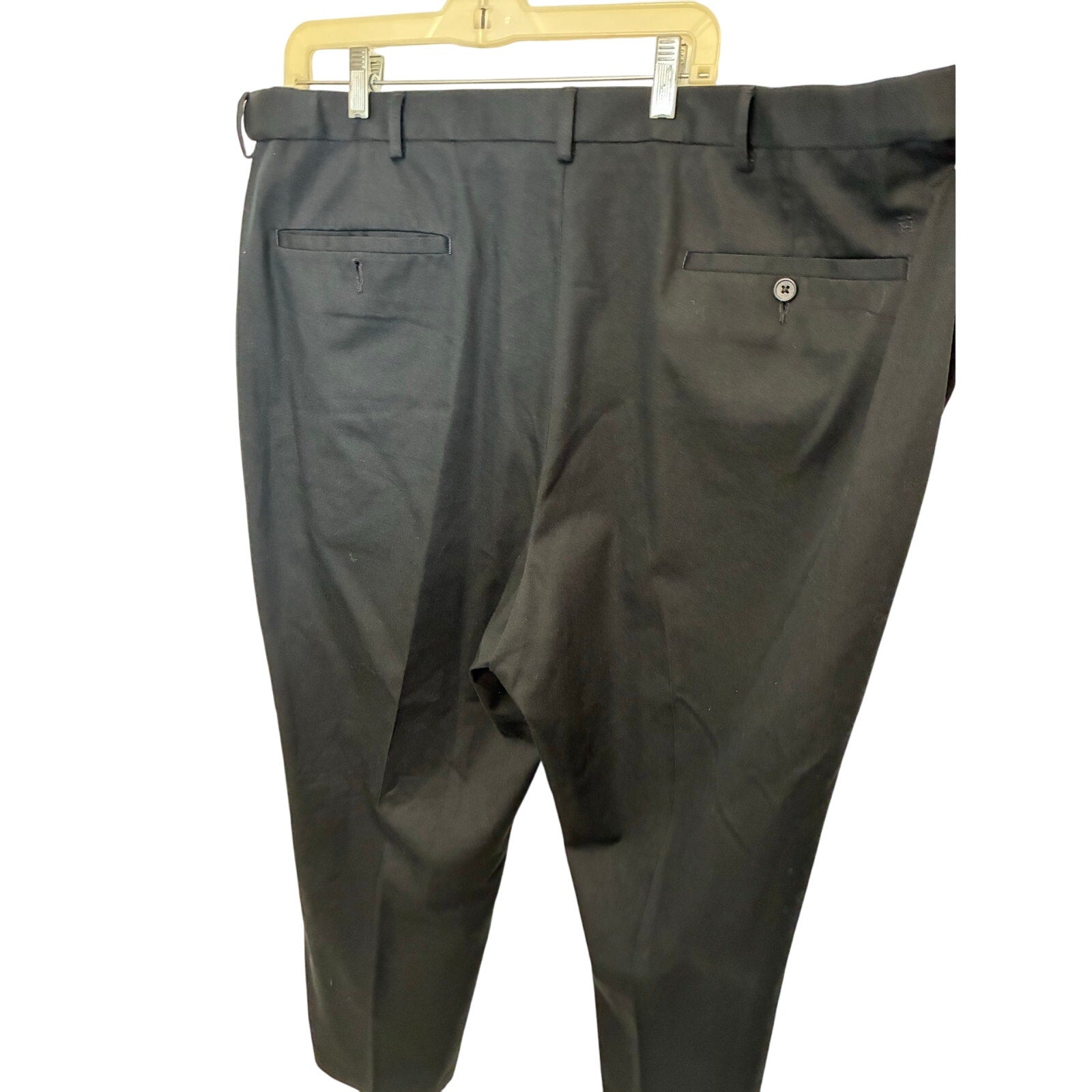 Men’s 44 X 30 Haggar Dress Pants Black Flex Event Corporate Business Holiday