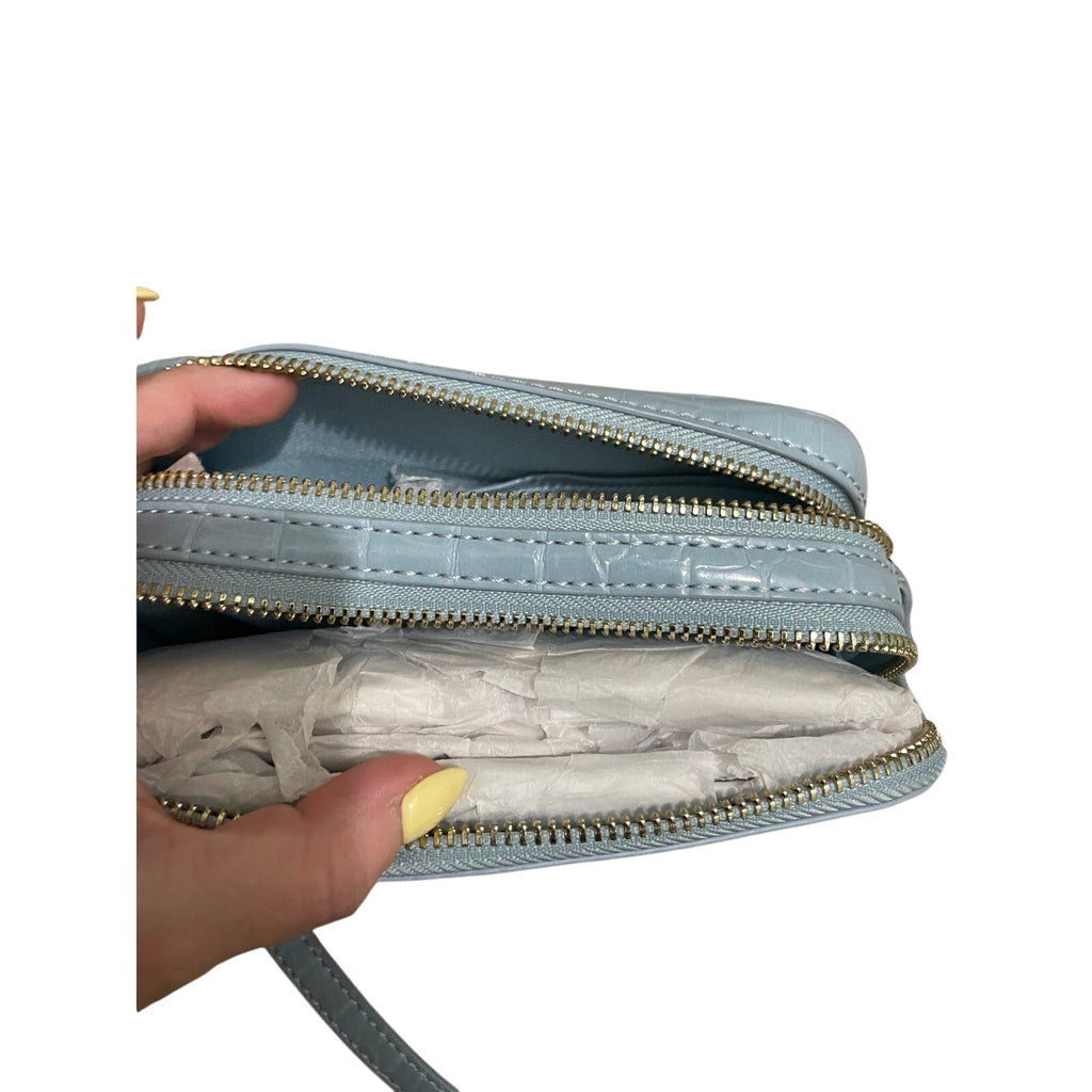 NWT Ted Baker STINA Double Zip Mini Camera Bag Baby Blue Soft Girl Dainty