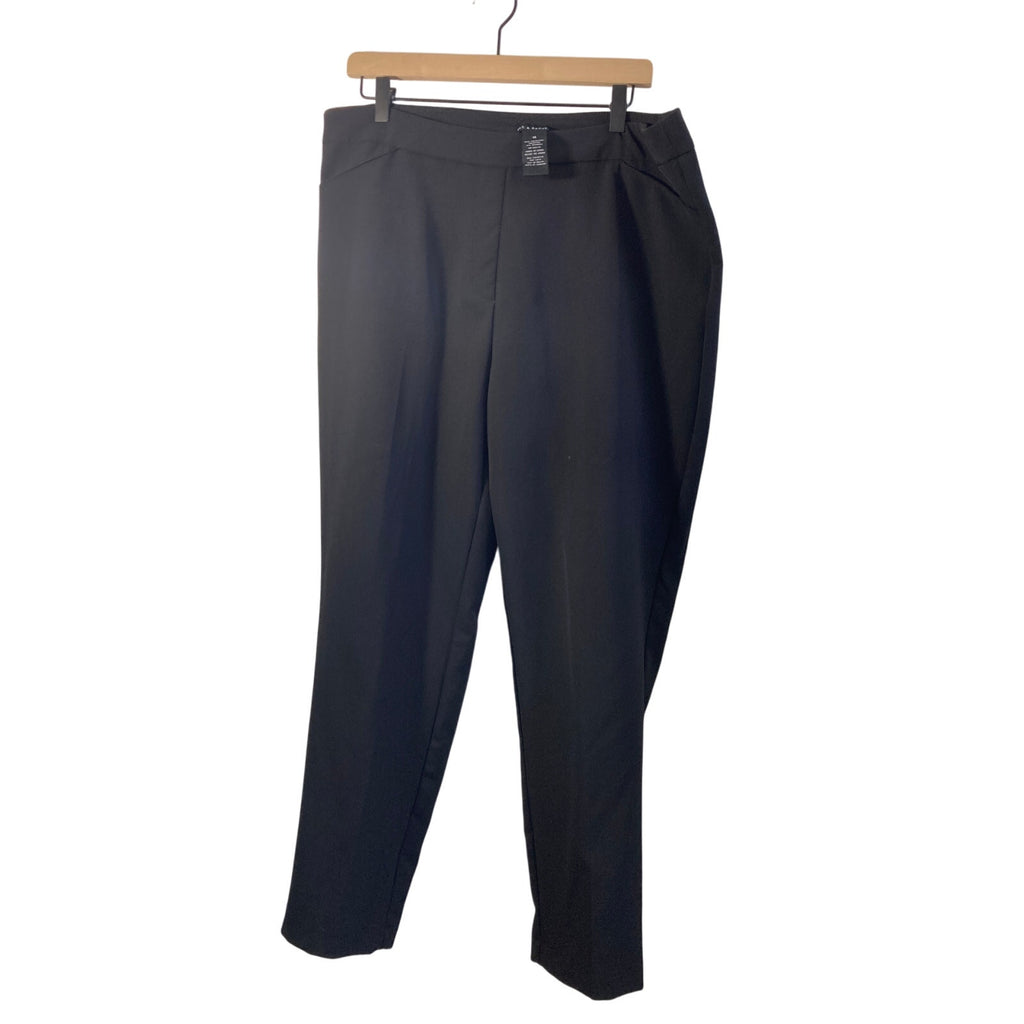 Zac & Rachel Black Cropped Dress Slacks SZ 14